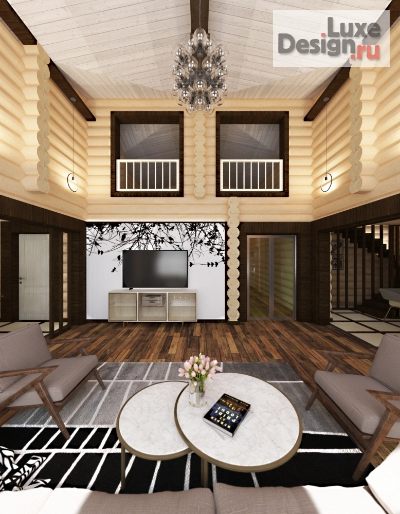 Дизайн интерьера загородного дома "Проект загородного дома" (фото 1)