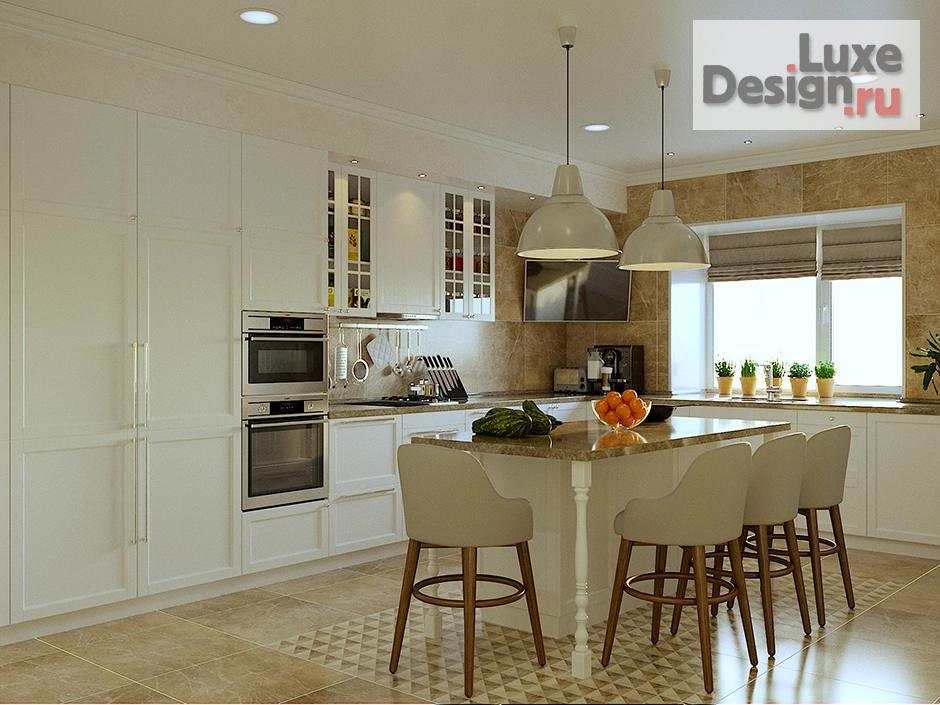 Дизайн интерьера кухни "Дизайн интерьера: кухня в частном доме" (фото 1)