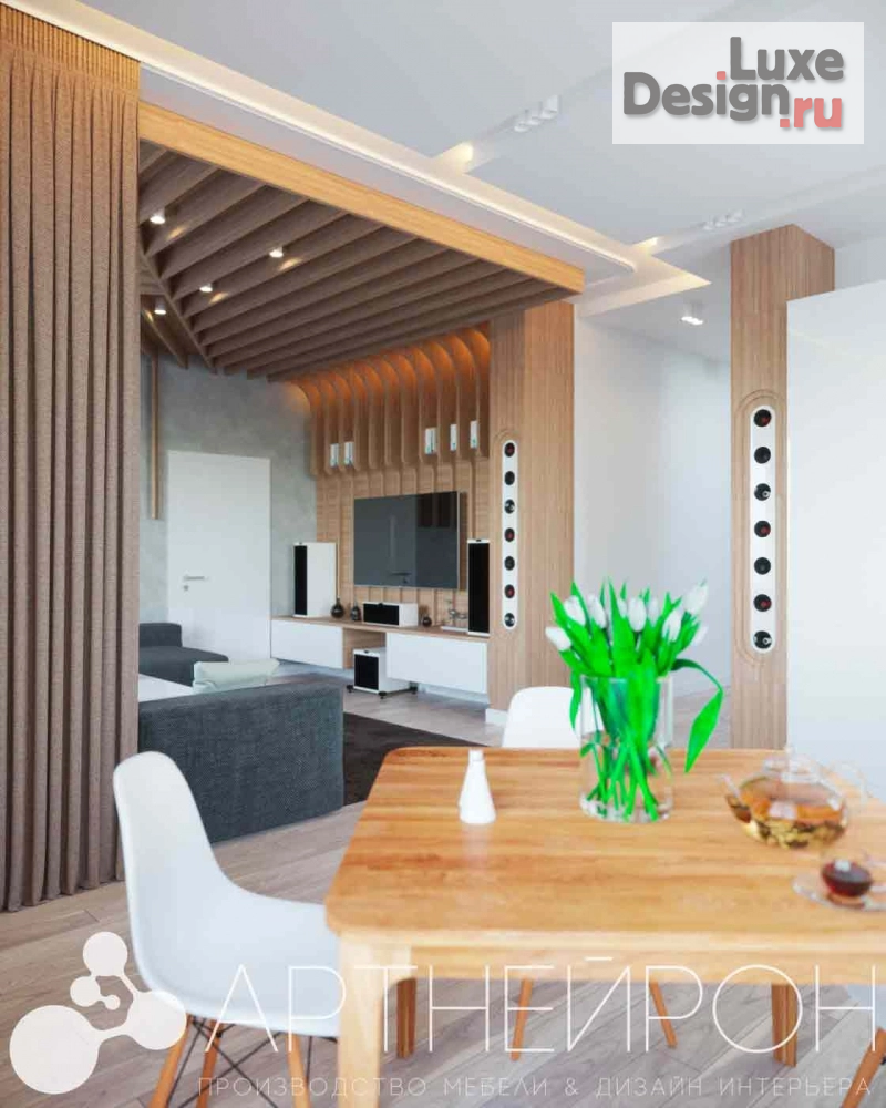 Дизайн интерьера однокомнатной квартиры "Дизайн интерьера гостиной" (фото 3)