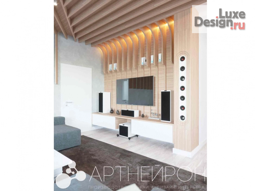 Дизайн интерьера однокомнатной квартиры "Дизайн интерьера гостиной" (фото 1)