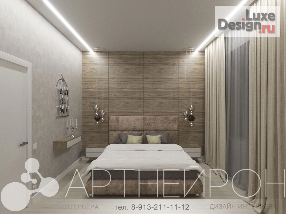 Дизайн интерьера квартиры "Дизайн небольшой спальни" (фото 2)