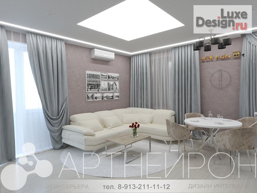 Дизайн интерьера квартиры "Дизайн интерьера гостинной" (фото 1)