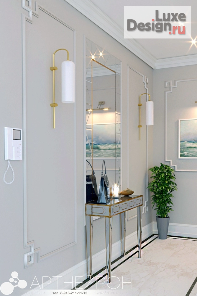 Дизайн интерьера квартиры "Дизайн интерьера коридора в квартире" (фото 1)