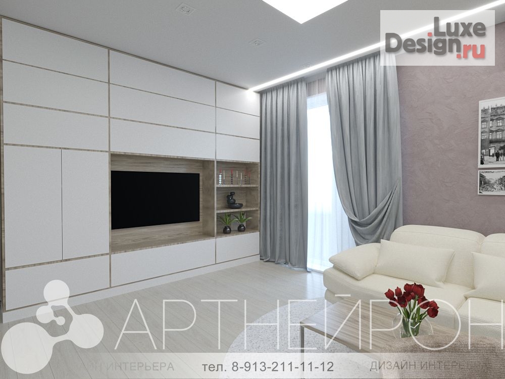 Дизайн интерьера квартиры "Дизайн интерьера гостинной" (фото 4)