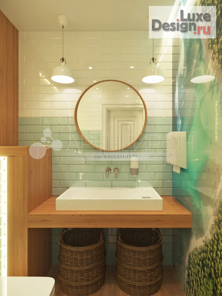 Дизайн интерьера кафе "Дизайн интерьера пиццерии в Новосибирске" (фото 14)