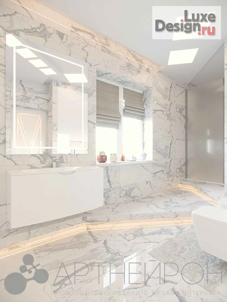 Дизайн интерьера комнаты "Интерьер ванной комнаты" (фото 2)