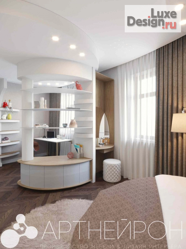 Дизайн интерьера спальни "Интерьер спальни для девушки" (фото 2)