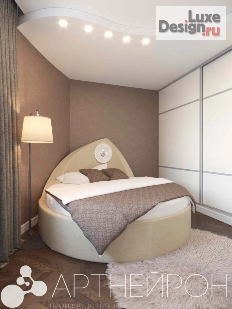 Дизайн интерьера спальни "Интерьер спальни для девушки" (фото 1)