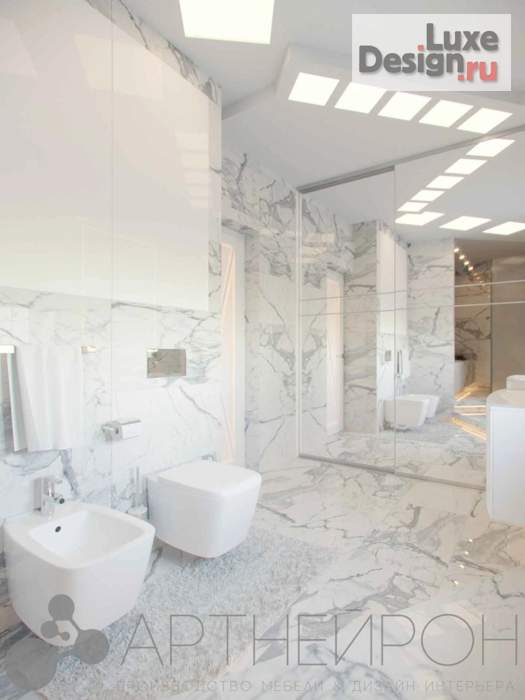 Дизайн интерьера комнаты "Интерьер ванной комнаты" (фото 3)