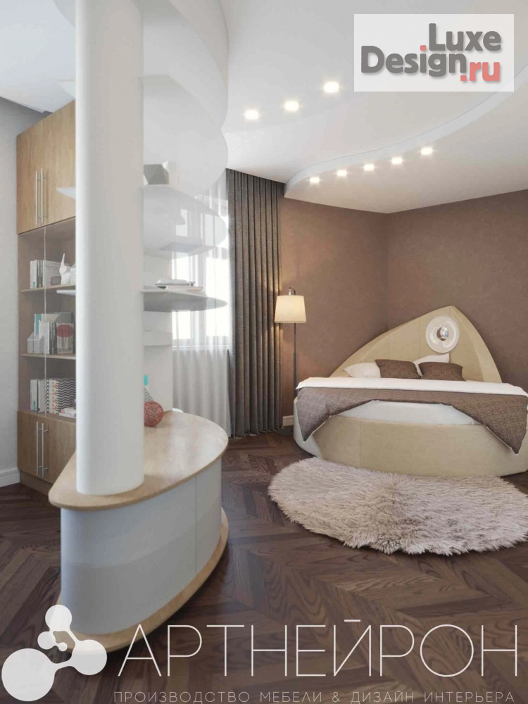 Дизайн интерьера спальни "Интерьер спальни для девушки" (фото 4)