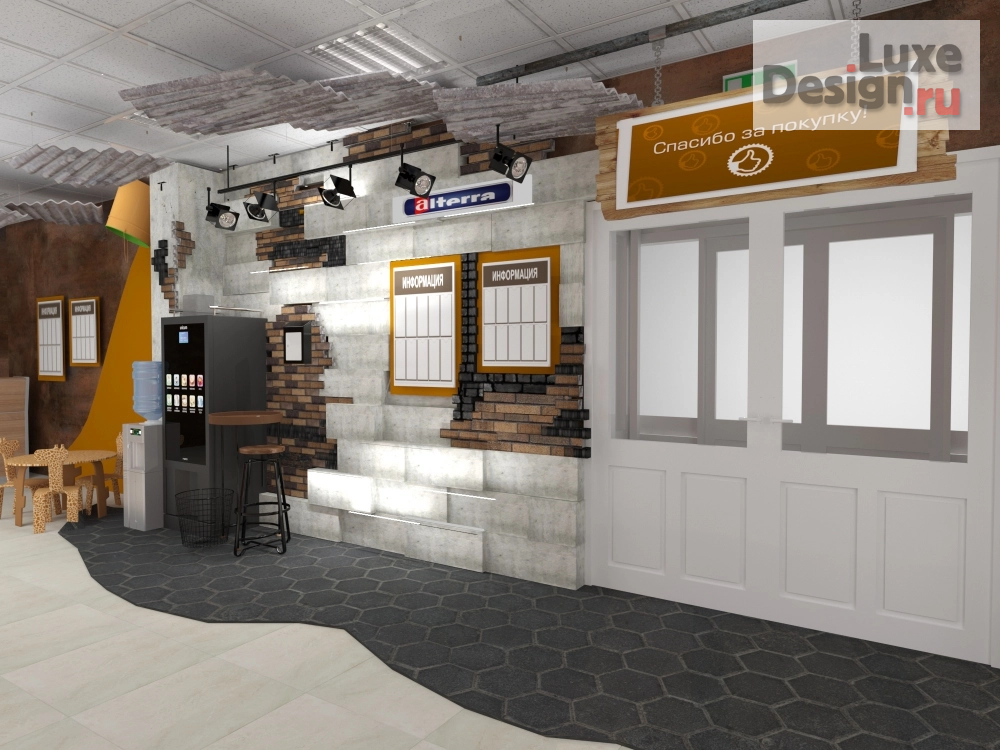 Дизайн интерьера торгового комплекса "Дизайн входной группы торгового центра." (фото 2)
