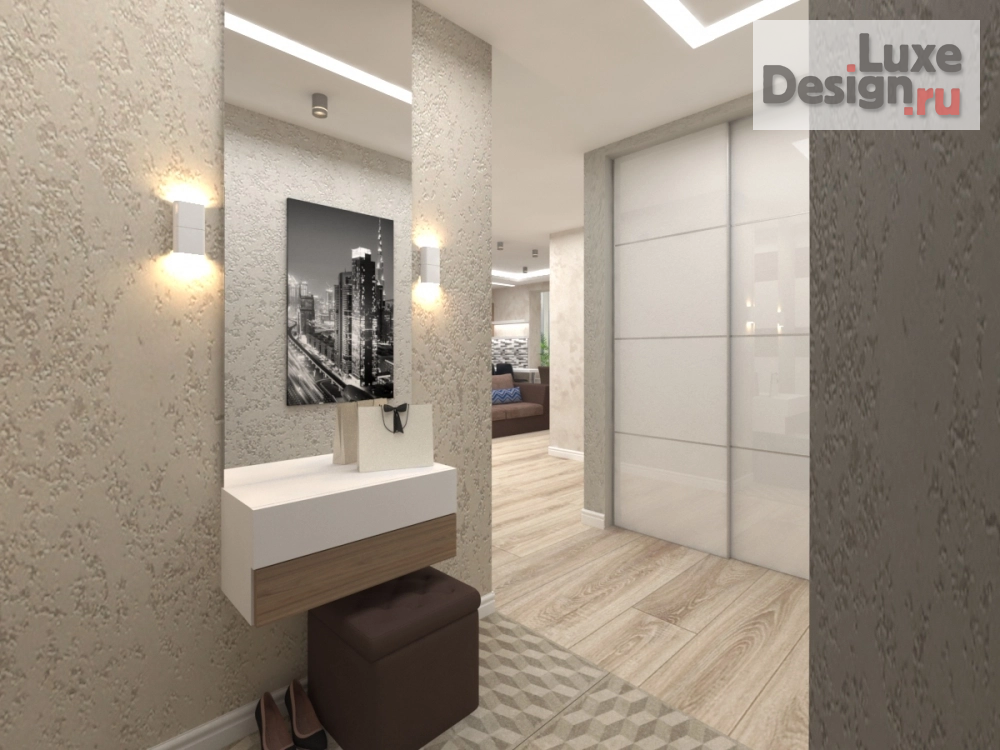 Дизайн интерьера квартиры "Квартира с видом на Обь" (фото 3)