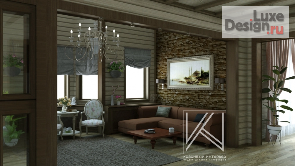 Дизайн интерьера коттеджа "Интерьер коттеджа " (фото 5)