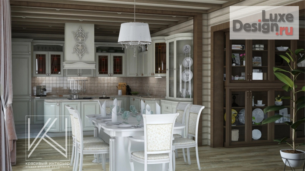 Дизайн интерьера коттеджа "Интерьер коттеджа " (фото 1)