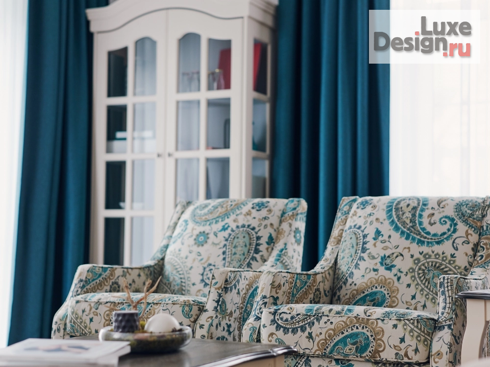 Дизайн интерьера коттеджа "Гостиная" (фото 5)