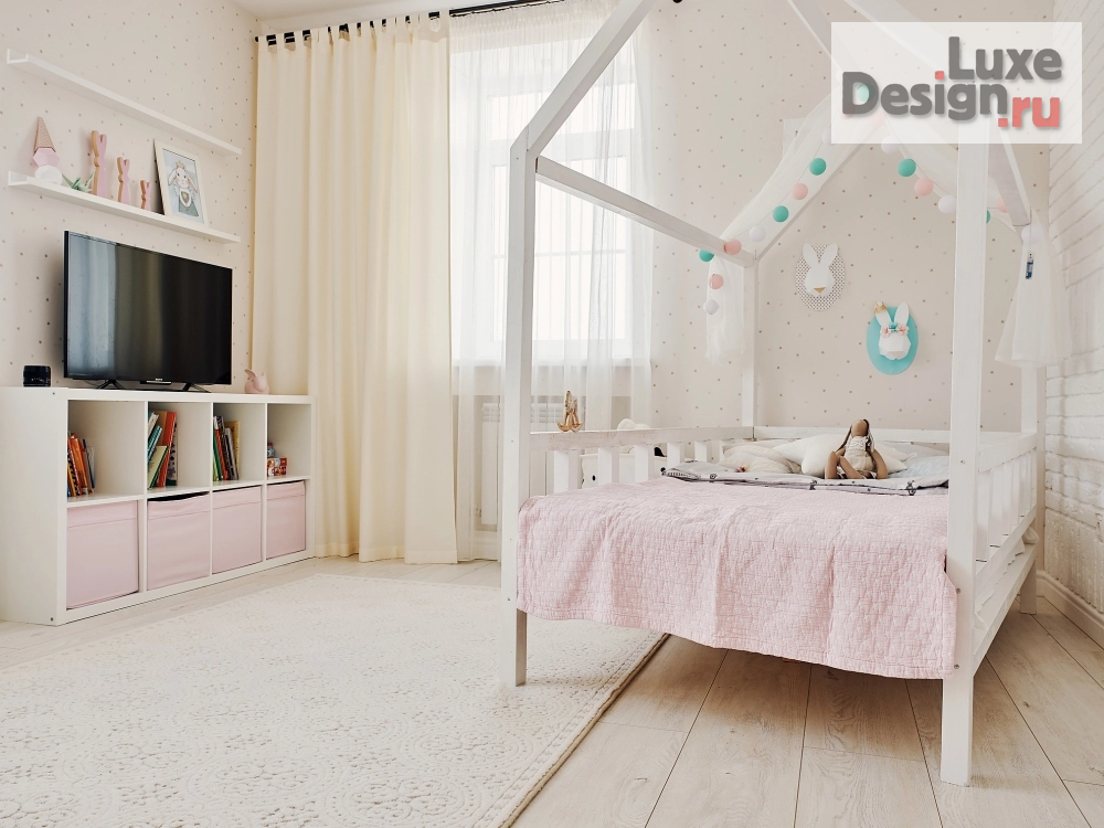 Дизайн интерьера коттеджа "Детская комната" (фото 6)