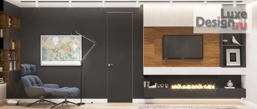 Дизайн интерьера двухкомнатной квартиры "Кухня-гостиная" (фото 2)