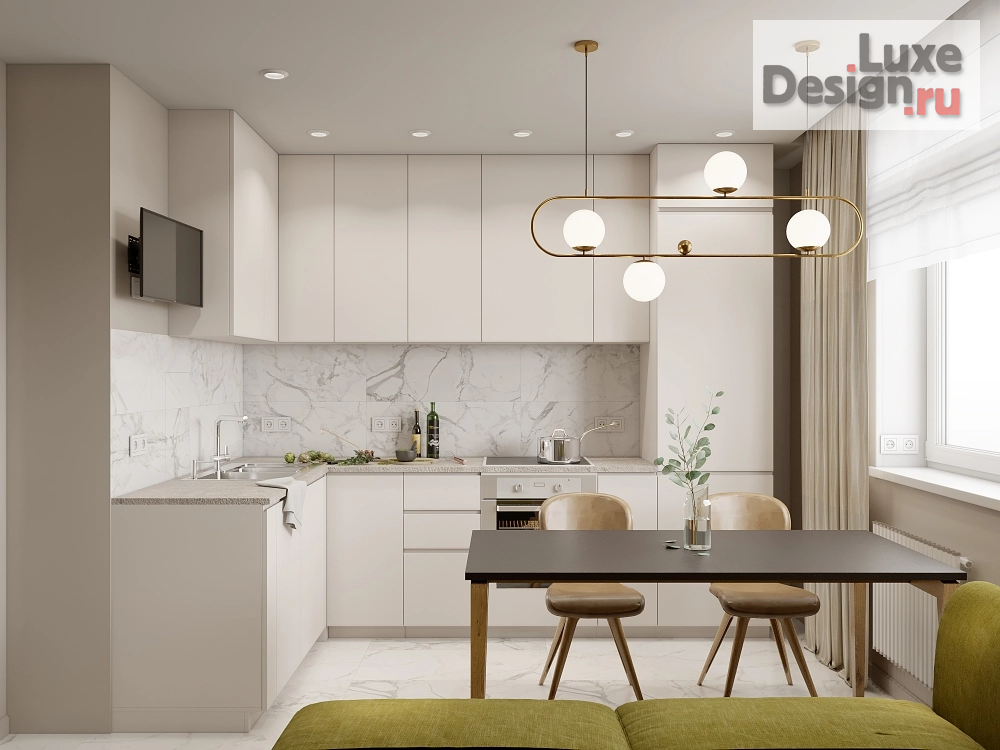 Дизайн интерьера двухкомнатной квартиры "Квартира для молодой женщины." (фото 7)