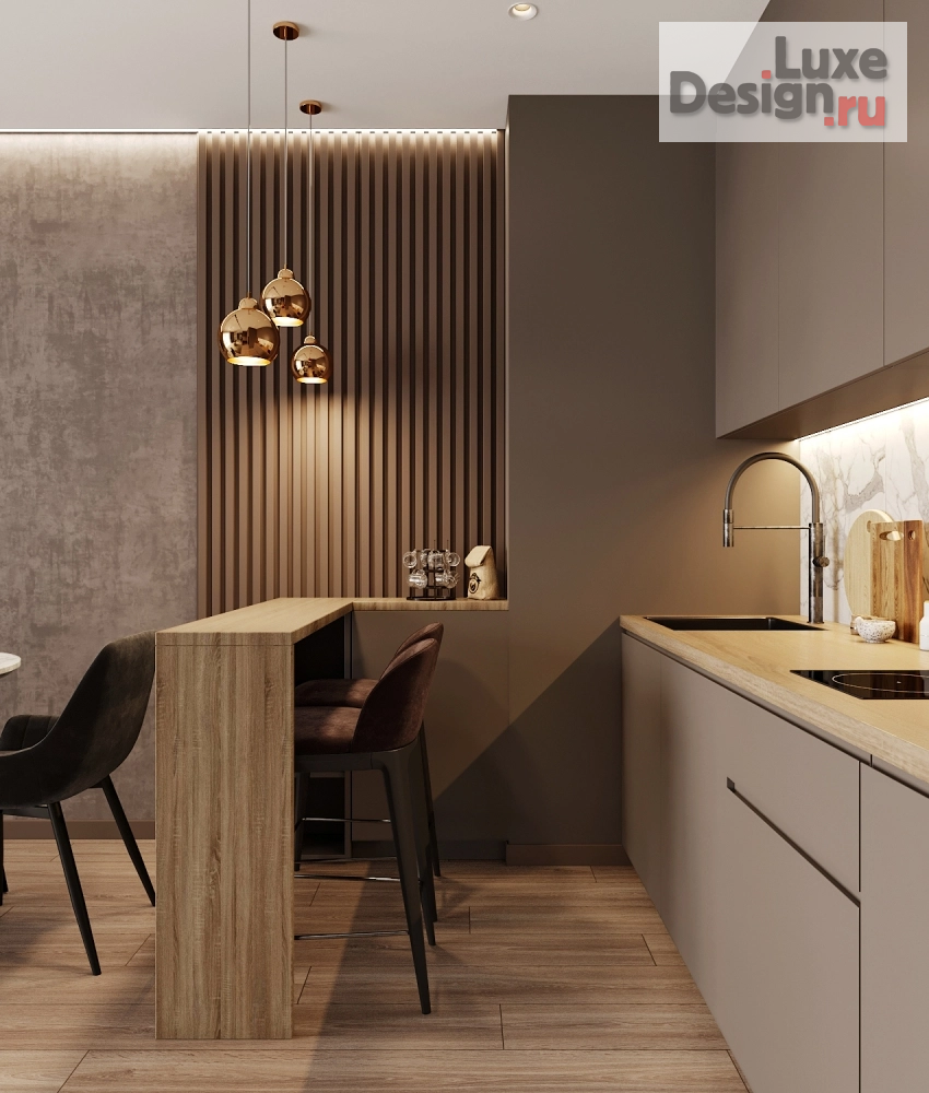 Дизайн интерьера квартиры студии "ЖК Островский, г.Новосибирск" (фото 6)