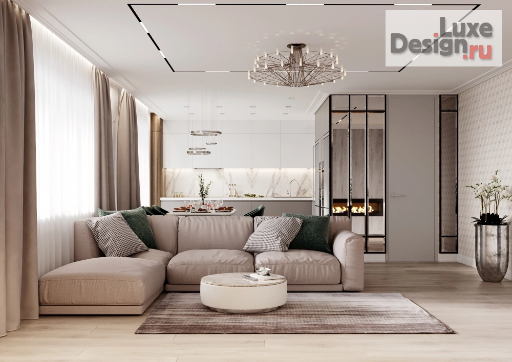 Дизайн интерьера четырехкомнатной квартиры "г. Барнаул, Власихинская 103" (фото 1)