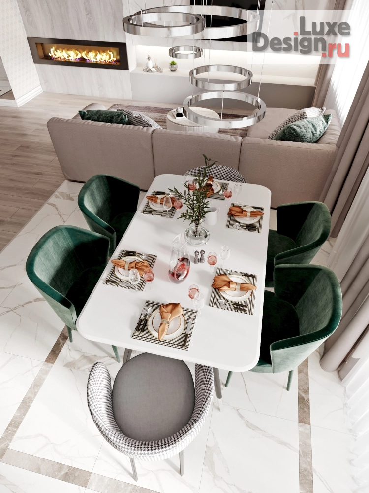 Дизайн интерьера четырехкомнатной квартиры "г. Барнаул, Власихинская 103" (фото 6)