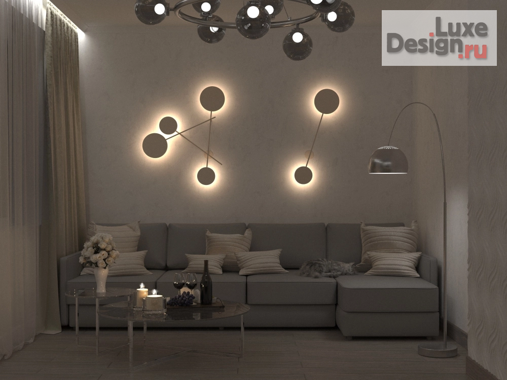 Дизайн интерьера двухкомнатной квартиры "ЖК Рубин" (фото 11)