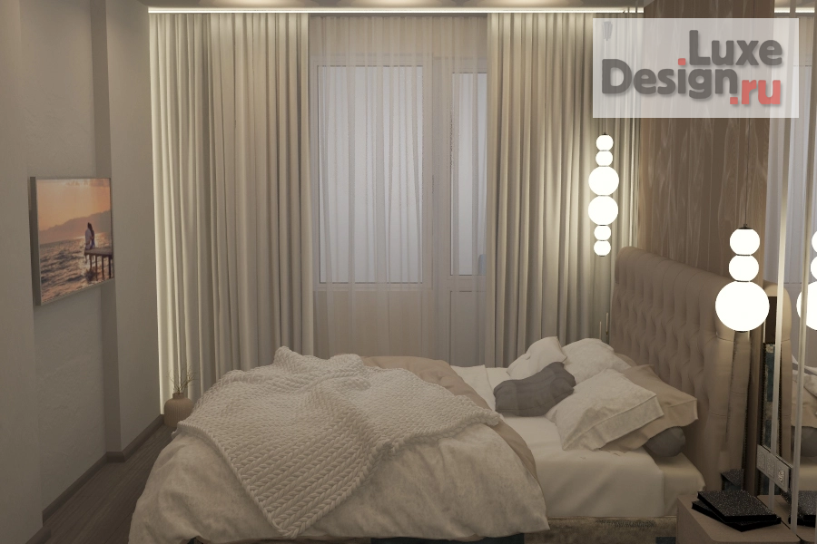 Дизайн интерьера двухкомнатной квартиры "ЖК Рубин" (фото 15)