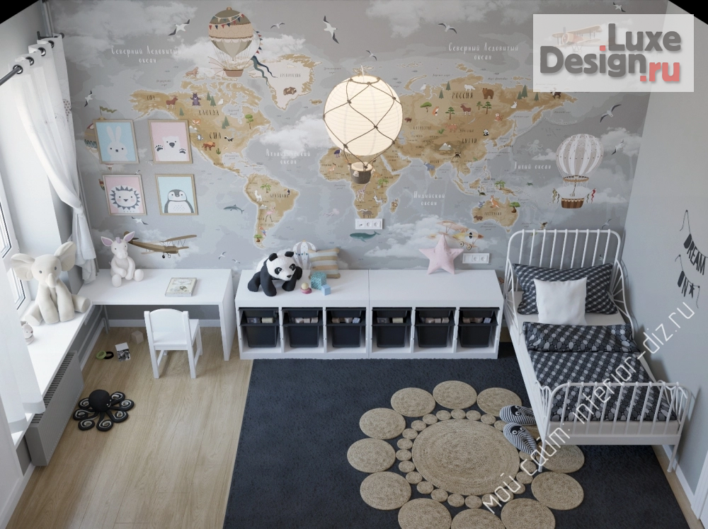 Дизайн интерьера детской "Детская универсальная" (фото 1)