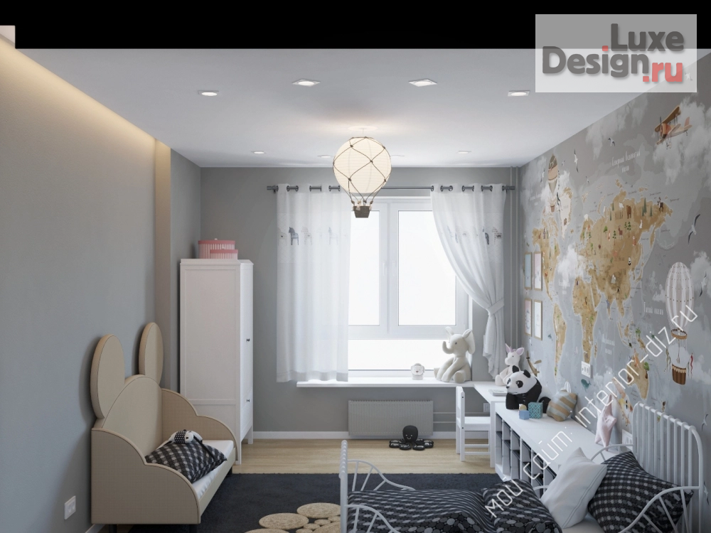 Дизайн интерьера детской "Детская универсальная" (фото 2)