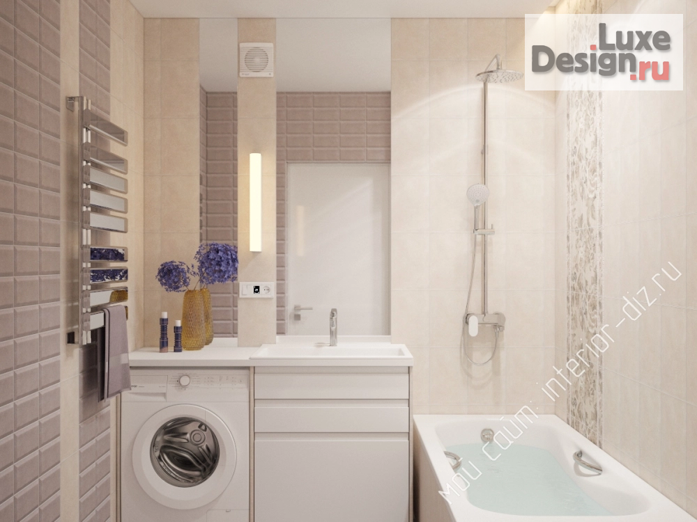 Дизайн интерьера ванной "Ванная комната" (фото 3)