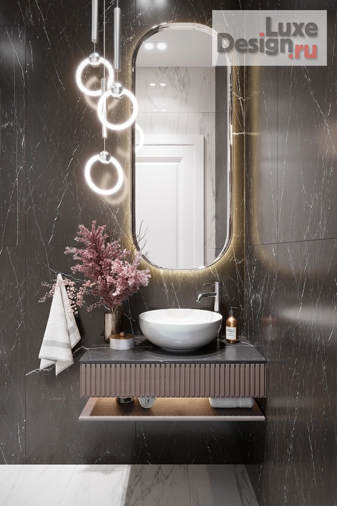 Дизайн интерьера комнаты "Гостевой санузел" (фото 1)