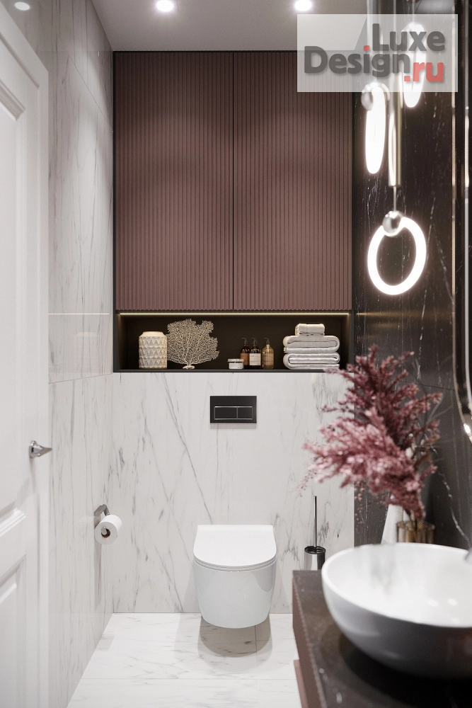 Дизайн интерьера комнаты "Гостевой санузел" (фото 2)