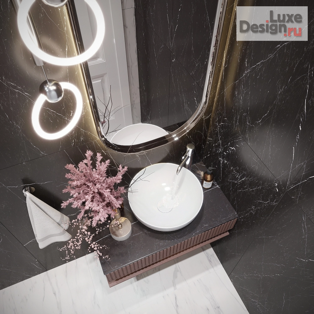 Дизайн интерьера комнаты "Гостевой санузел" (фото 3)