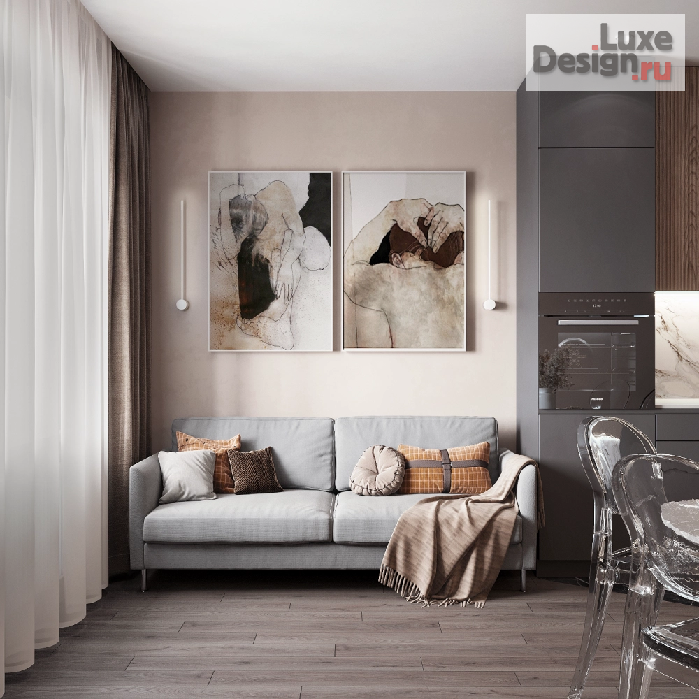 Дизайн интерьера квартиры "Квартира-студия" (фото 3)