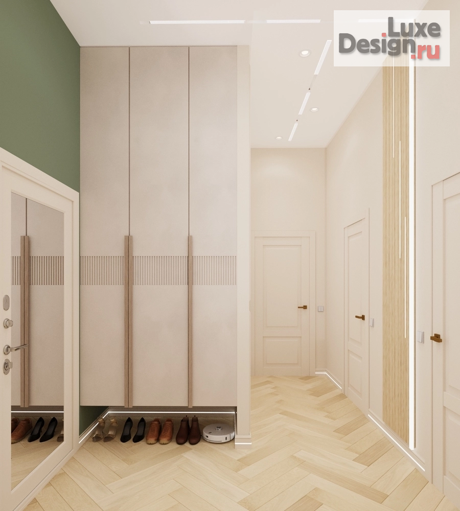 Дизайн интерьера трехкомнатной квартиры "ЖК-1 Ленинградский, г. Москва" (фото 24)