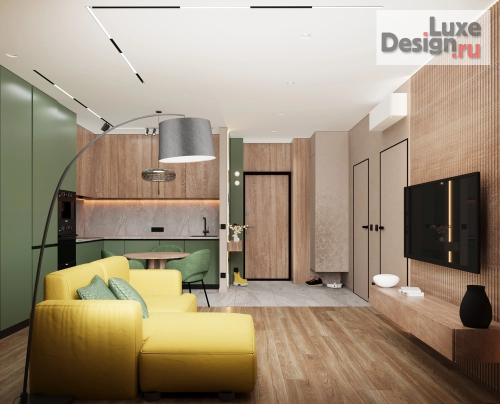 Дизайн интерьера двухкомнатной квартиры "ЖК Адалин на Южном, г. Барнаул" (фото 3)