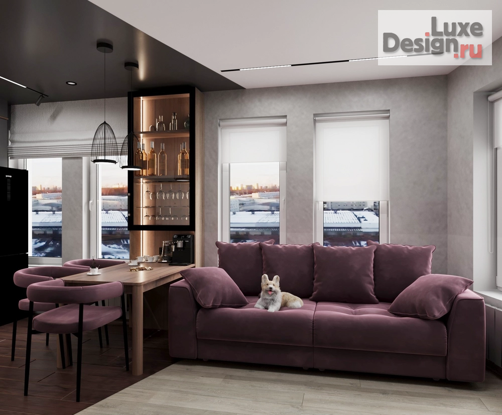 Дизайн интерьера трехкомнатной квартиры "ЖК "Движение Говорово", г. Москва" (фото 11)