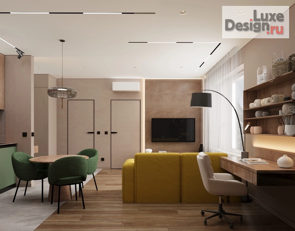 Дизайн интерьера двухкомнатной квартиры "ЖК Адалин на Южном, г. Барнаул" (фото 4)