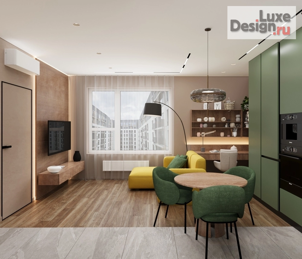 Дизайн интерьера двухкомнатной квартиры "ЖК Адалин на Южном, г. Барнаул" (фото 6)