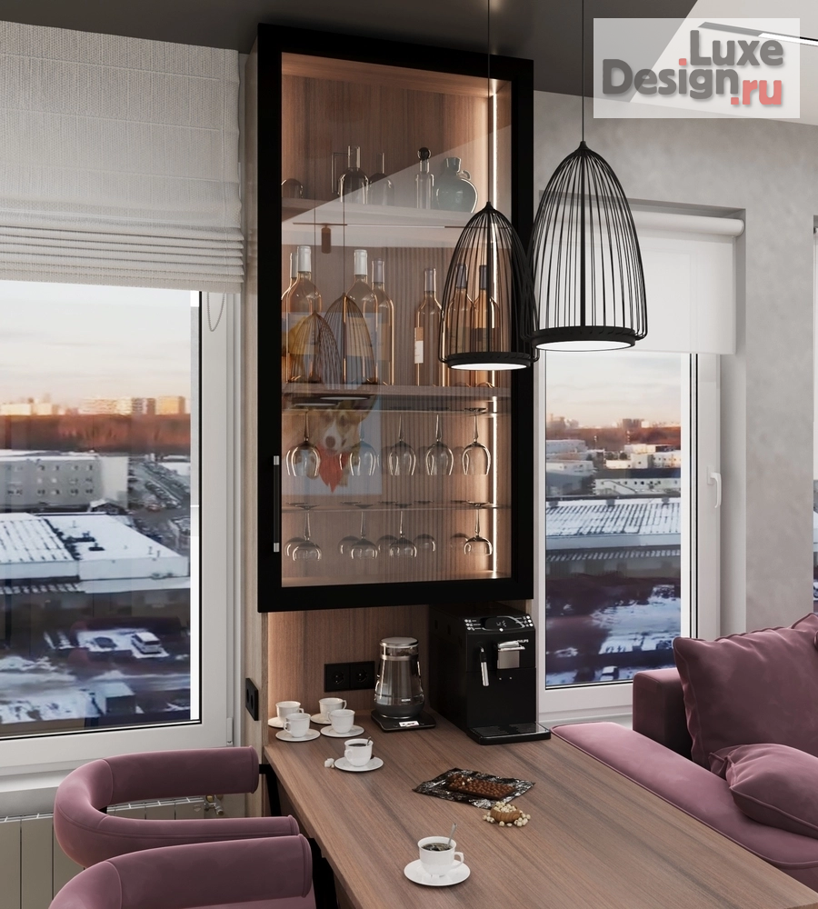 Дизайн интерьера трехкомнатной квартиры "ЖК "Движение Говорово", г. Москва" (фото 17)