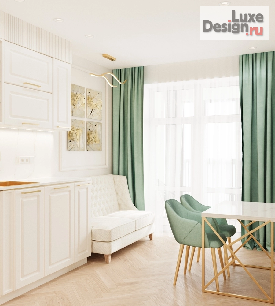 Дизайн интерьера однокомнатной квартиры "Квартира для сдачи в аренду, г. Барнаул" (фото 7)