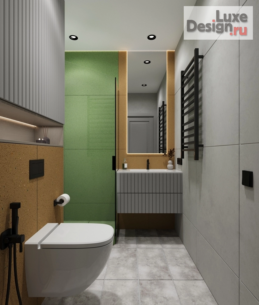 Дизайн интерьера трехкомнатной квартиры "ЖК "Движение Говорово", г. Москва" (фото 19)