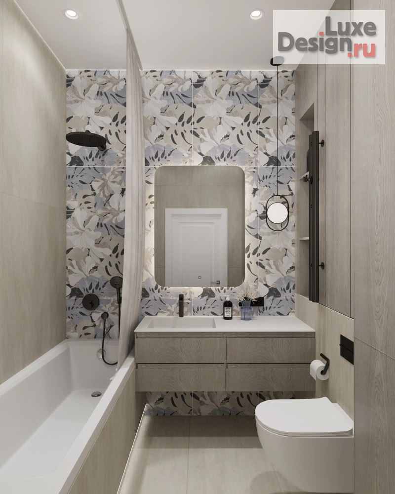 Дизайн интерьера трехкомнатной квартиры "ЖК-1 Ленинградский, г. Москва" (фото 5)