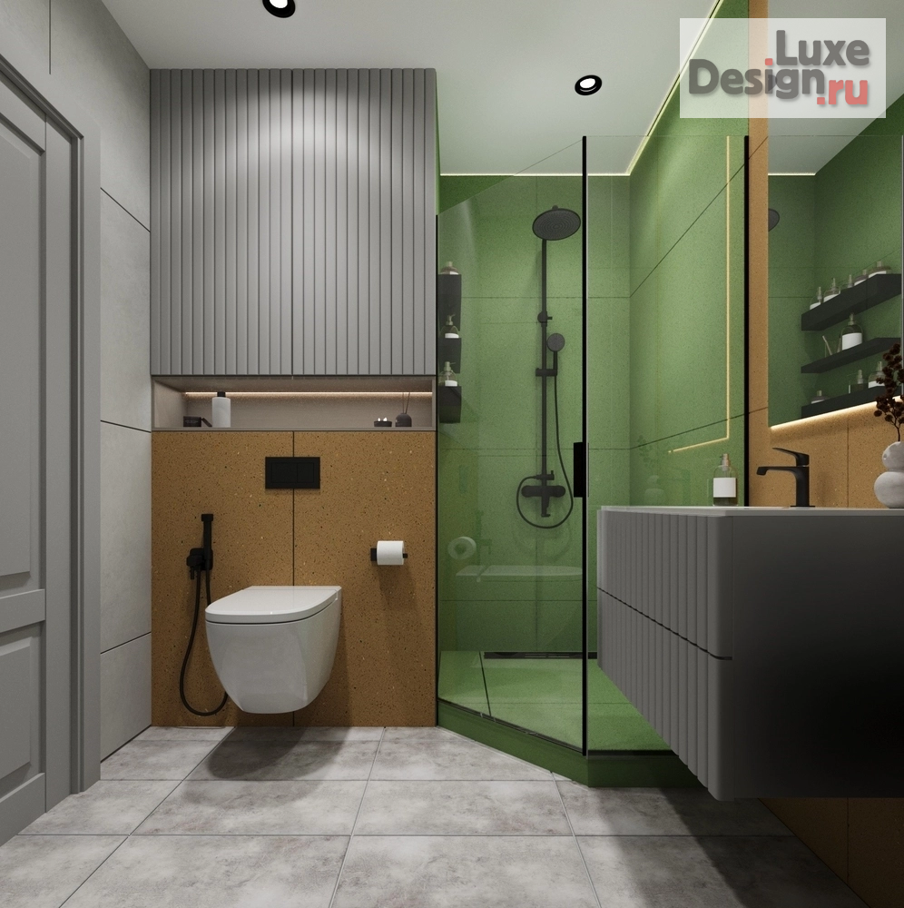 Дизайн интерьера трехкомнатной квартиры "ЖК "Движение Говорово", г. Москва" (фото 20)