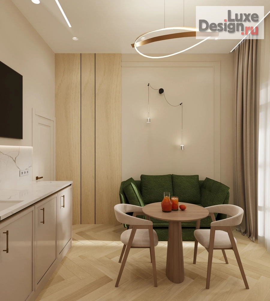 Дизайн интерьера трехкомнатной квартиры "ЖК-1 Ленинградский, г. Москва" (фото 27)