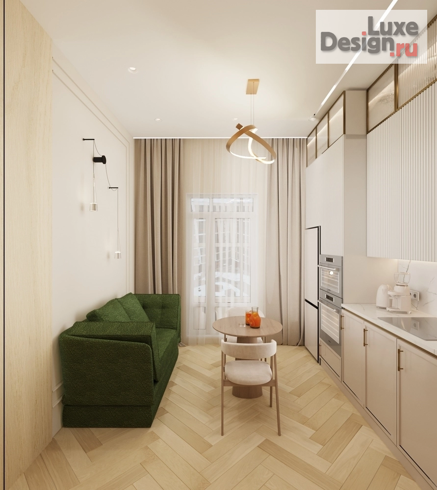 Дизайн интерьера трехкомнатной квартиры "ЖК-1 Ленинградский, г. Москва" (фото 28)