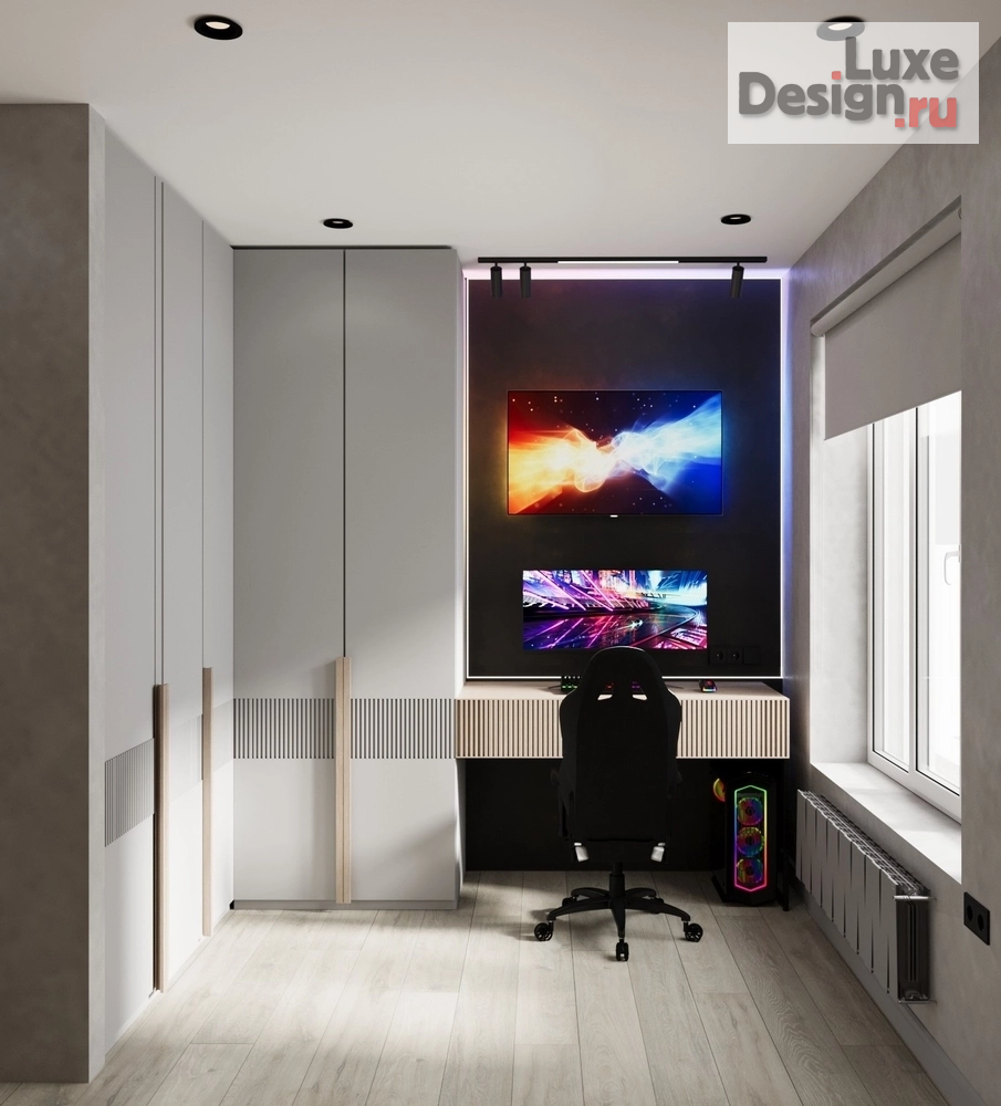 Дизайн интерьера трехкомнатной квартиры "ЖК "Движение Говорово", г. Москва" (фото 31)