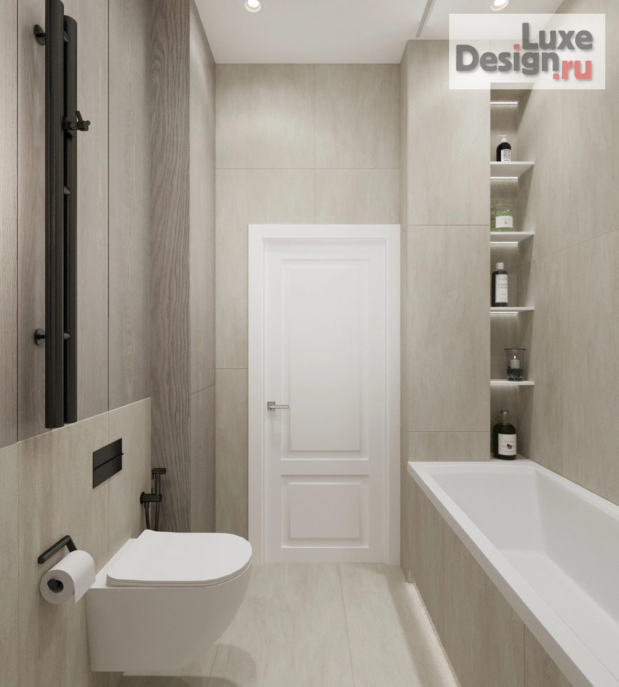 Дизайн интерьера трехкомнатной квартиры "ЖК-1 Ленинградский, г. Москва" (фото 7)