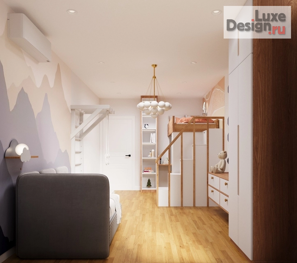 Дизайн интерьера комнаты "Детская для двух детей" (фото 5)