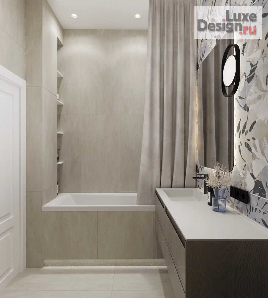 Дизайн интерьера трехкомнатной квартиры "ЖК-1 Ленинградский, г. Москва" (фото 8)